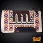 FE346-F HILASON WESTERN NEW ZEALAND WOOL SADDLE BLANKET BROWN PURPLE YELLOW