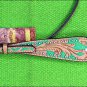 HILASON WESTERN LEATHER HORSE BRIDLE HEADSTALL TAN GREEN HAND PAINT