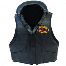 TALL LARGE SADDKE BARN LEATHER OUTHERSHELL ADJUSTABLE VELCRO BAREBACK VEST