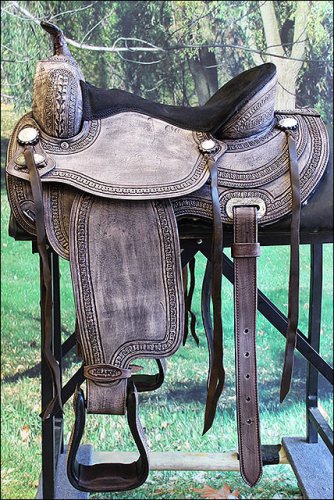 T107RO HILASON WESTERN FLEX TREE ENDURANCE TRAIL PLEASURE ENDURANCE SADDLE 15 16