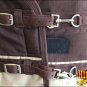72" HILASON 1200D WINTER WATERPROOF POLY HORSE BLANKET WITH BELLY WRAP BROWN