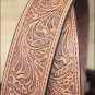 42" JUSTIN COPPER GRIZZLE TROPHY WESTERN TOOLED LEATHER BELT 1-1/2" WIDE