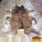 H150F HILASON HAIR ON LEATHER BRAZILIAN COWHIDE SKIN RUG CARPET EXOTIC TRI COLOR