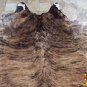 H150F HILASON HAIR ON LEATHER BRAZILIAN COWHIDE SKIN RUG CARPET EXOTIC TRI COLOR
