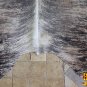 H149F HILASON HAIR ON LEATHER BRAZILIAN COWHIDE SKIN RUG CARPET EXOTIC TRI COLOR