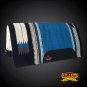 MADE IN USA FE342F- HILASON WESTERN SHOW WOOL FELT SADDLE BLANKET PAD SKY BLUE