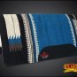 MADE IN USA FE342F- HILASON WESTERN SHOW WOOL FELT SADDLE BLANKET PAD SKY BLUE