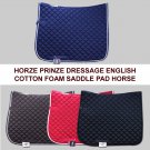 HORZE SUPREME PRINZE DRESSAGE ENGLISH COTTON FOAM COLORFUL HORSE SADDLE PAD