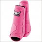 LARGE TREVOR BRAZILE RELENTLESS ALL AROUND HORSE SPORT HIND REAR BOOTS PAIR PINK