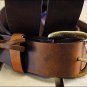 30 inch JUSTIN BASIC WORK LEATHER MANS BELT BROWN MADE IN THE USA.