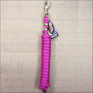 RASPBERRY WEAVER TACK HORSE POLY LEAD ROPE W/ SOLID BRASS 225 SNAP