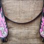 HILASON WESTERN LEATHER HORSE BRIDLE HEADSTALL DICE FLAMES CONCHO