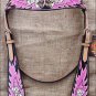 HILASON WESTERN LEATHER HORSE BRIDLE HEADSTALL DICE FLAMES CONCHO
