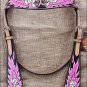 HILASON WESTERN LEATHER HORSE BRIDLE HEADSTALL DICE FLAMES CONCHO