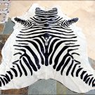 S1055 HILASON HAIR ON LEATHER PURE BRAZILIAN COWHIDE SKIN RUG CARPET ZEBRA
