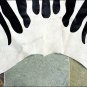 S1055 HILASON HAIR ON LEATHER PURE BRAZILIAN COWHIDE SKIN RUG CARPET ZEBRA