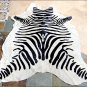 S1055 HILASON HAIR ON LEATHER PURE BRAZILIAN COWHIDE SKIN RUG CARPET ZEBRA
