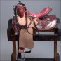 FI101F- WESTERN BARREL RACING TRAIL SADDLE 15 WITH BRIDLE BREAST COLLAR SET