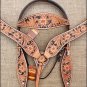S8 HILASON WESTERN LEATHER HORSE BRIDLE HEADSTALL BREAST COLLAR LIGHT OIL BLACK
