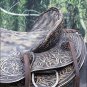 RI116RODB2 17" WESTERN LEATHER COWBOY RANCH ROPING PLEASURE RIDING HORSE SADDLE