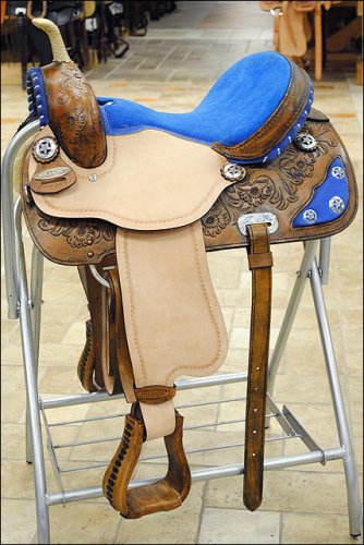 TT301ABF- HILASON FLEX-TREE BARREL RACING TRAIL RIDING WESTERN SADDLE 15