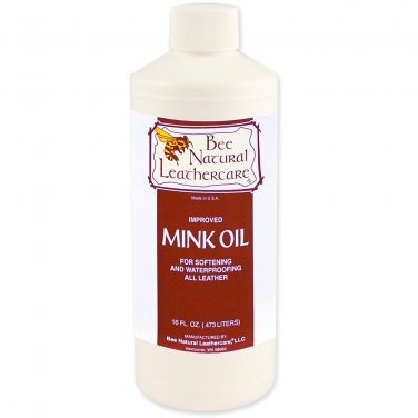 BEE NATURAL ALL LEATHER CARE SOFTENING WATERPROOFING MINK OIL 16OZ