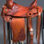 RS112MRED-F HILASON WESTERN LEATHER BIG KING WADE RANCH COWBOY ROPING SADDLE 15"