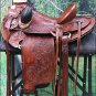 WD013MRID-17" HILASON BIG KING WESTERN WADE RANCH ROPING LEATHER HORSE SADDLE