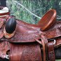 WD013MRID-17" HILASON BIG KING WESTERN WADE RANCH ROPING LEATHER HORSE SADDLE