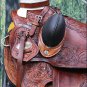 WD013MRID-17" HILASON BIG KING WESTERN WADE RANCH ROPING LEATHER HORSE SADDLE