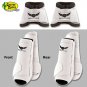 LRG WHITE RELENTLESS TREVOR BRAZILE FRONT REAR SPORT BELL BOOT 6 PACK HORSE LEG