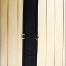 34 in. HILASON SHARKSKIN NEOPRENE CINCH STRAIGHT NICKLE PLATED BLACK