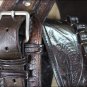 DOUBLE TOOLED CAL. .44/.45 LEATHER WESTERN COWBOY GUN RIG HOLSTER BROWN 34"-48"