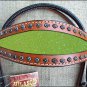 HILASON WESTERN LEATHER HORSE HEADSTALL BRIDLE BREAST COLLAR MAHOGANY YELLOW