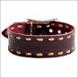 NOBLE OUTFITTERS CONTRAST STITCH ADJUSTABLE LEATHER BRACELET NATURAL WINE