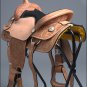 F067 HILASON BIG KING SERIES WESTERN YOUTH RANCH ROPING COWBOY LEATHER SADDLE 14