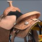 F067 HILASON BIG KING SERIES WESTERN YOUTH RANCH ROPING COWBOY LEATHER SADDLE 14