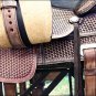 TT105RO-F HILASON FLEX-TREE TRAIL PLEASURE WESTERN ENDURANCE LEATHER SADDLE 16"