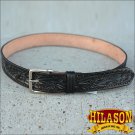42" HILASON HAND MADE HEAVY DUTY BUFFALO HIDE LEATHER BLACK GUN HOLSTER BELT