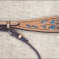 HILASON WESTERN LEATHER HORSE BRIDLE HEADSTALL TAN TURQUOISE INLAY