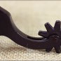 HILASON ANTIQUE BROWN MEN SPURS PLAIN BAND 9 POINTS ROWELS