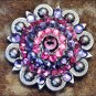 CN134F- 2 PINK PURPLE RHINESTONES BERRY CONCHO HEADSTALL SADDLE TACK COWGIRL
