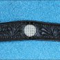 HILASON WESTERN LEATHER HORSE BREAST COLLAR BLACK BLING CRYSTAL INLAY