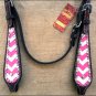 HILASON WESTERN LEATHER BRIDLE HEADSTALL HAND PAINT PINK WHITE