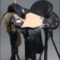TT203BK-F HILASON FLEX-TREE BARREL RACING TRAIL RIDING BLACK WESTERN SADDLE 17"