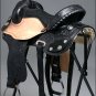 TT203BK-F HILASON FLEX-TREE BARREL RACING TRAIL RIDING BLACK WESTERN SADDLE 17"