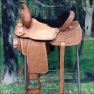 BH093-F HILASON BIG KING Series WESTERN LEATHER RANCH ROPING COWBOY SADDLE 15"
