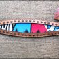 F519 NEW HILASON WESTERN HAND PAINT LEATHER HORSE BREAST COLLAR
