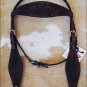 NEW HILASON WESTERN H TOOL LEATHER HORSE BRIDLE HEADSTALL MEDIUM BROWN