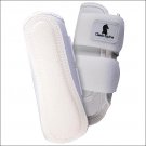 MEDIUM CLASSIC EQUINE AIRWAVE SPLINT BREATHABLE HORSE LEG BOOTS PAIR WHITE